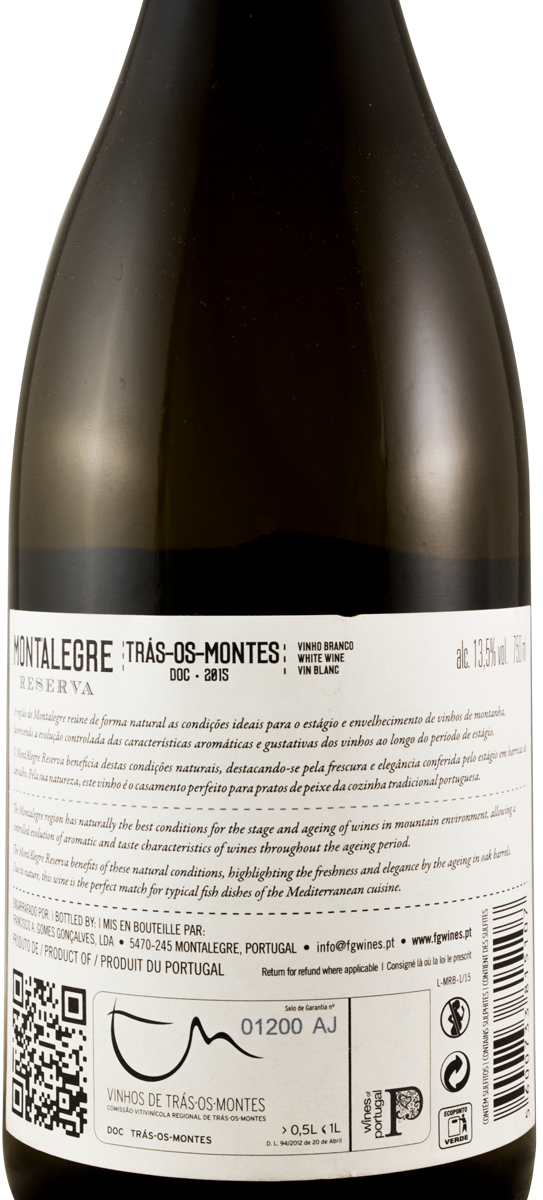 2015 Mont'Alegre Reserva branco