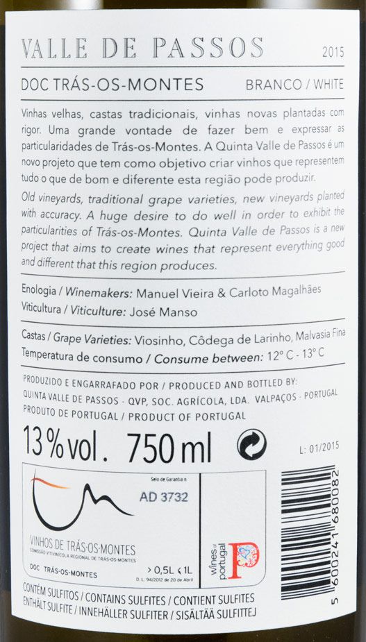 2015 Valle de Passos branco