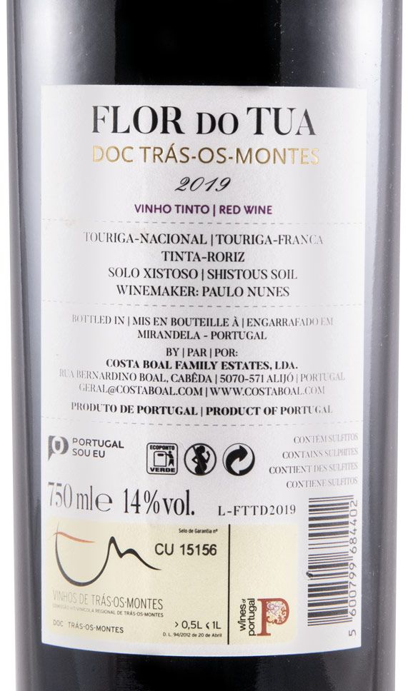 2019 Flor do Tua tinto