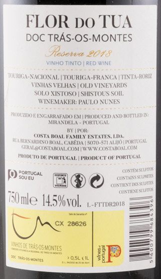 2018 Flor do Tua Reserva tinto