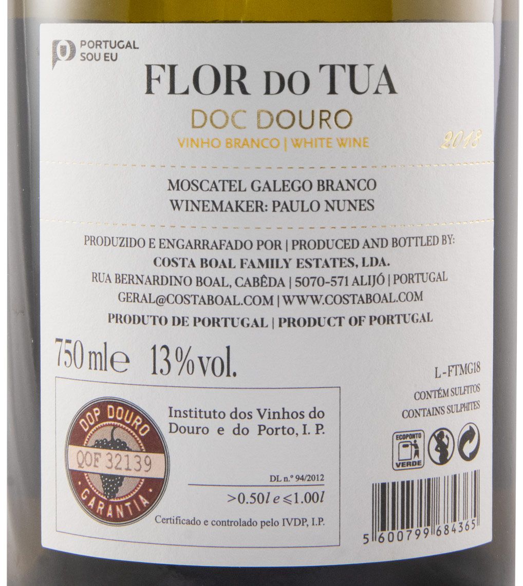 2018 Flor do Tua Moscatel Galego white
