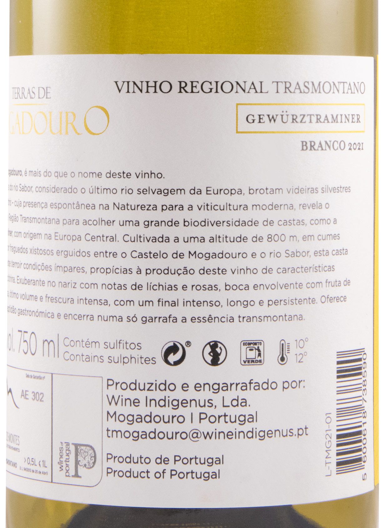 2021 Terras de Mogadouro Gewürztraminer branco