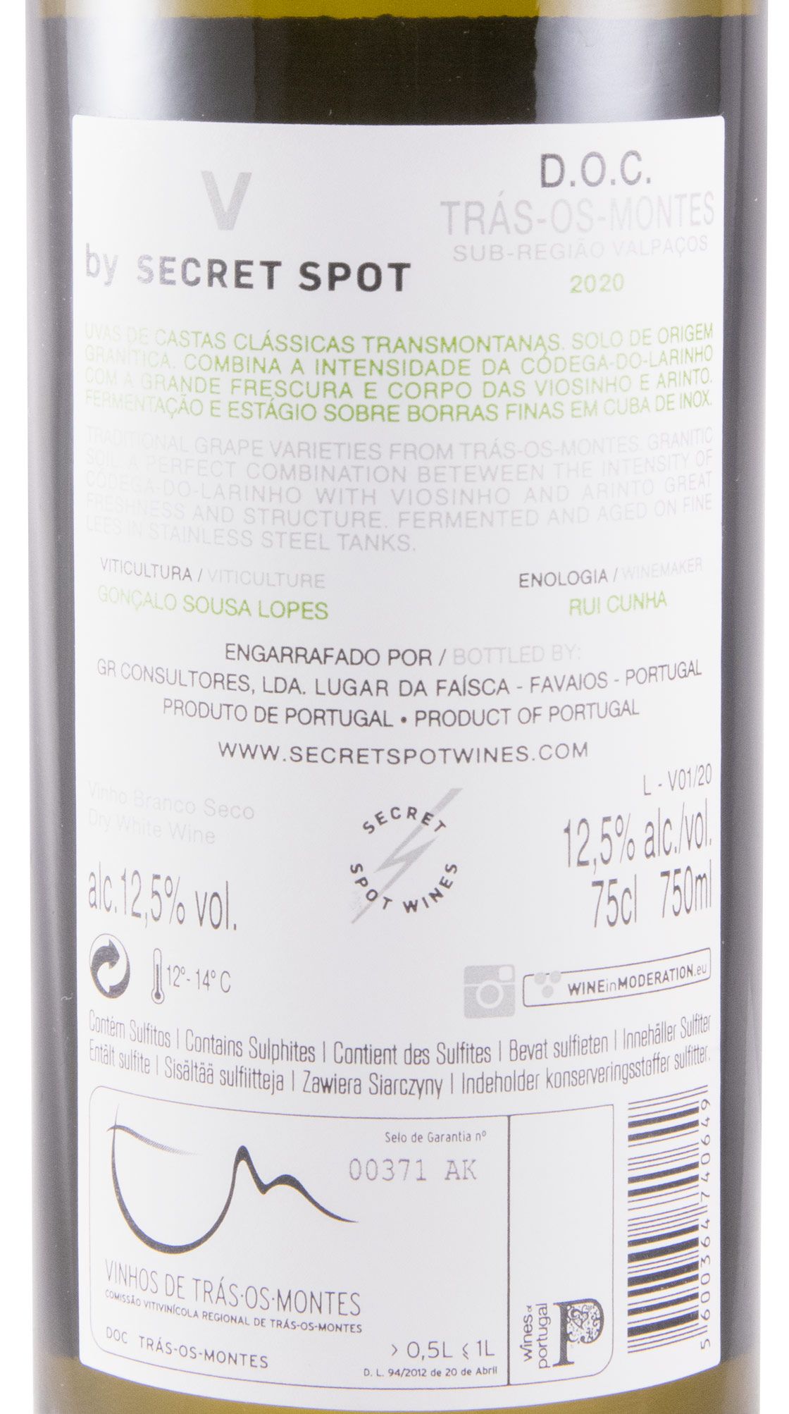 2020 Valpaços by Secret Spot white