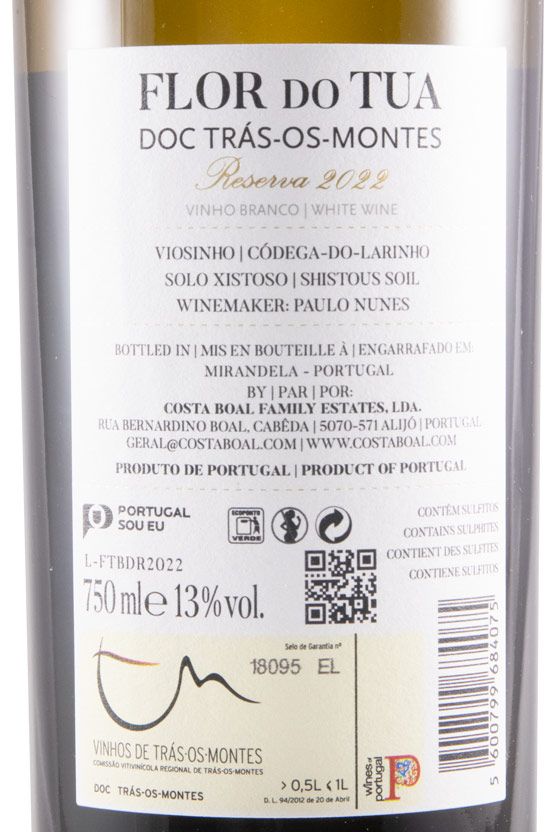 2022 Flor do Tua Reserva white