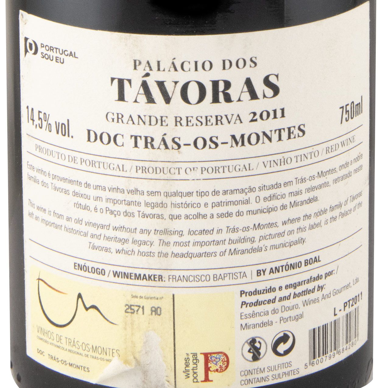 2011 Palácio dos Távoras Grande Reserva red