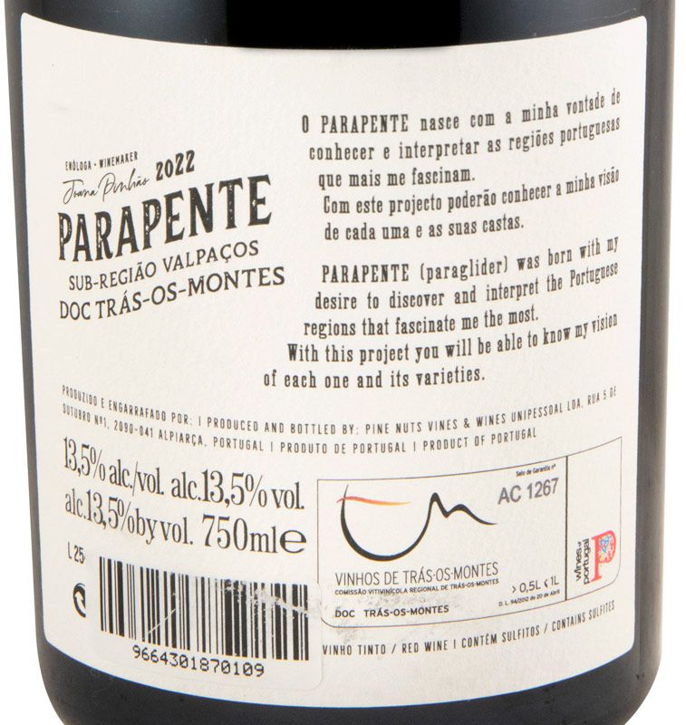 2022 Parapente Vinhas Velhas tinto