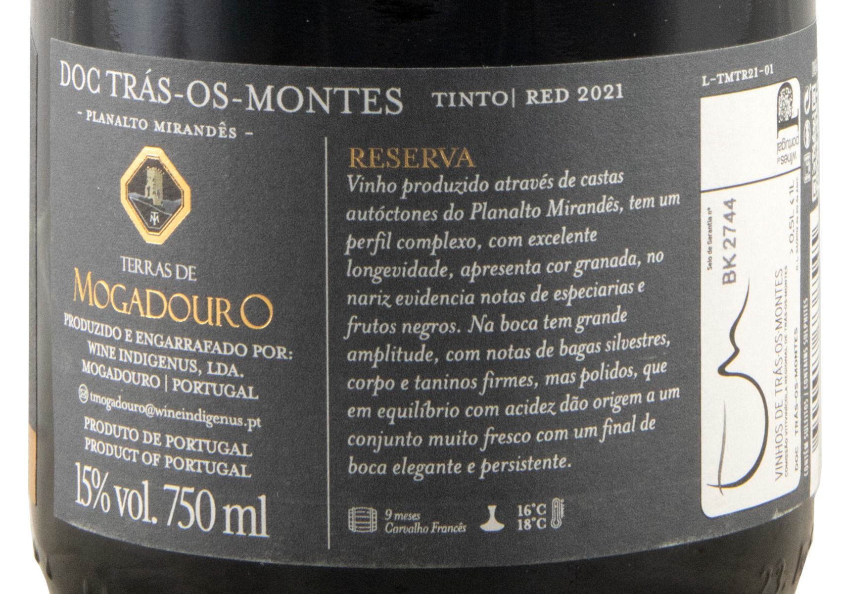 2021 Terras de Mogadouro Reserva red