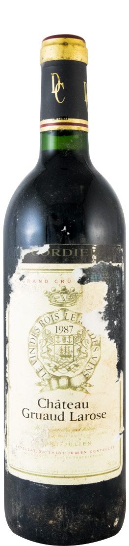 1987 Château Gruaud Larose tinto (rótulo danificado)