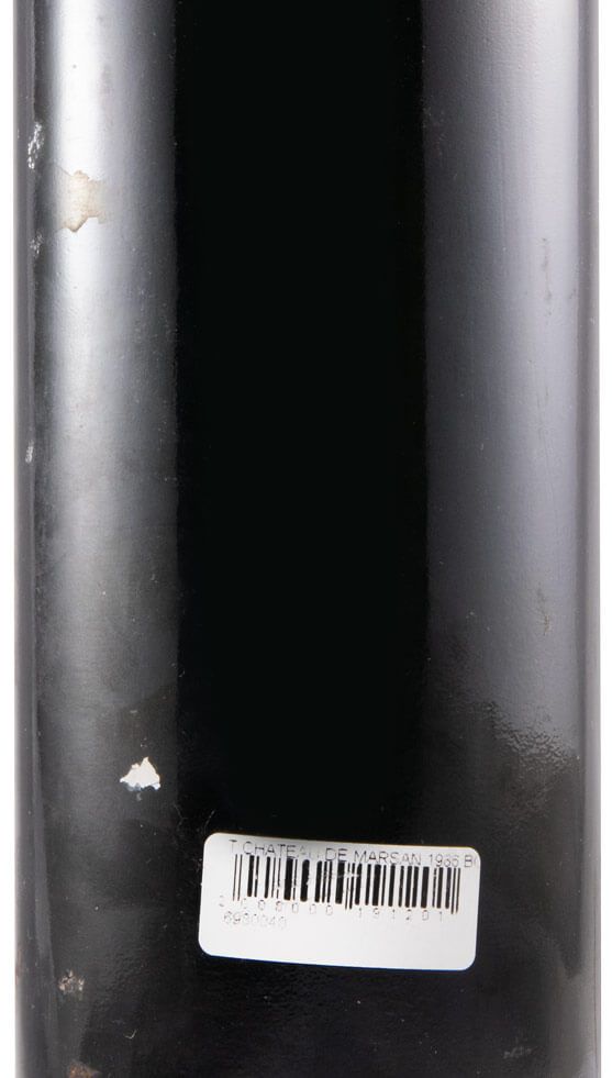 1986 Château de Marsan Bordeaux red (damaged label)