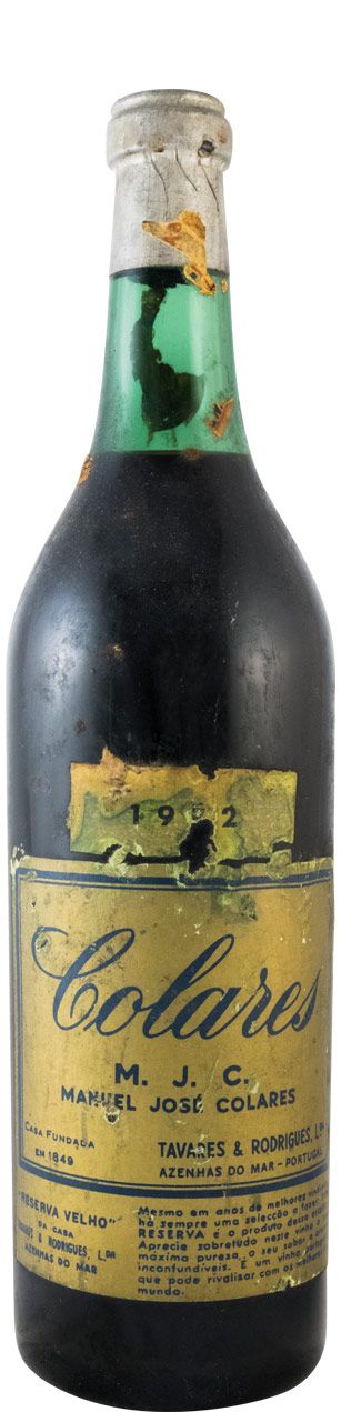 1962 Colares Reserva M.J.C. tinto (rótulo danificado)