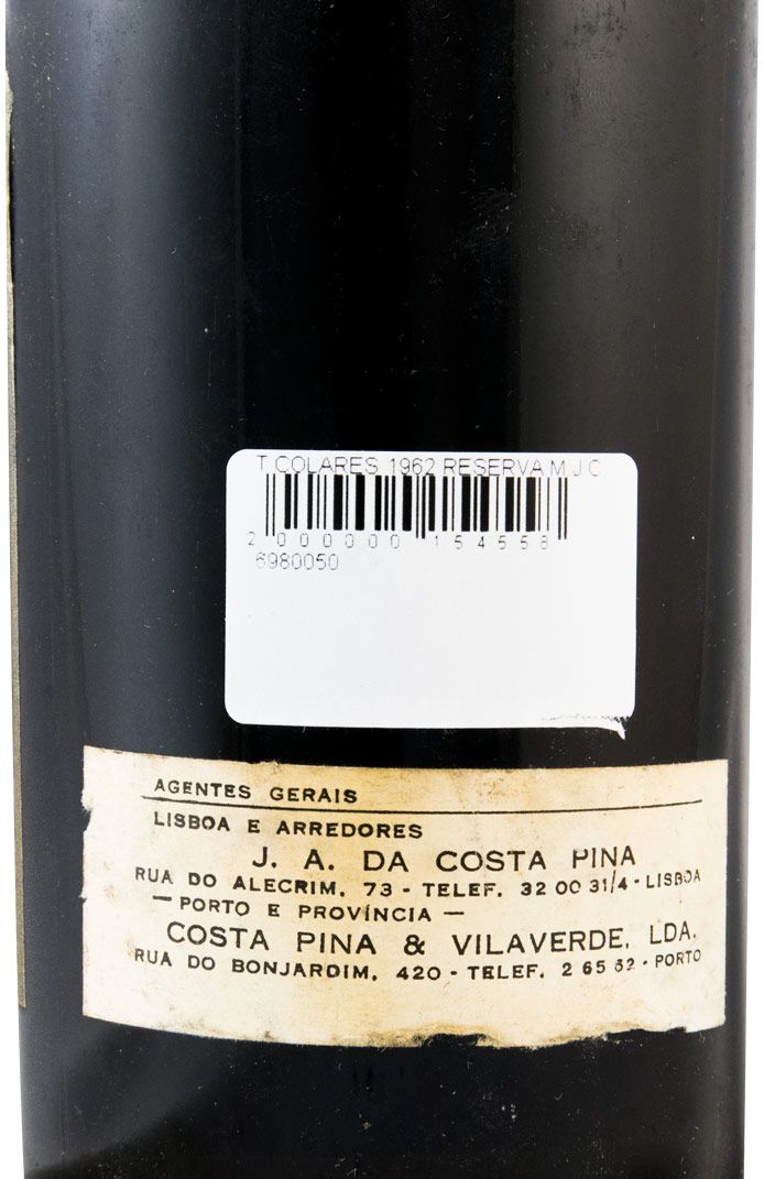 1962 Colares Reserva M.J.C. tinto (rótulo danificado)