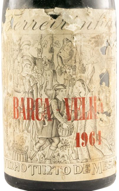 1964 Barca Velha tinto (nível baixo e rótulo danificado)