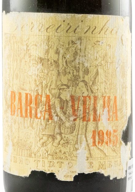 1985 Barca Velha tinto (nível baixo e rótulo danificado)