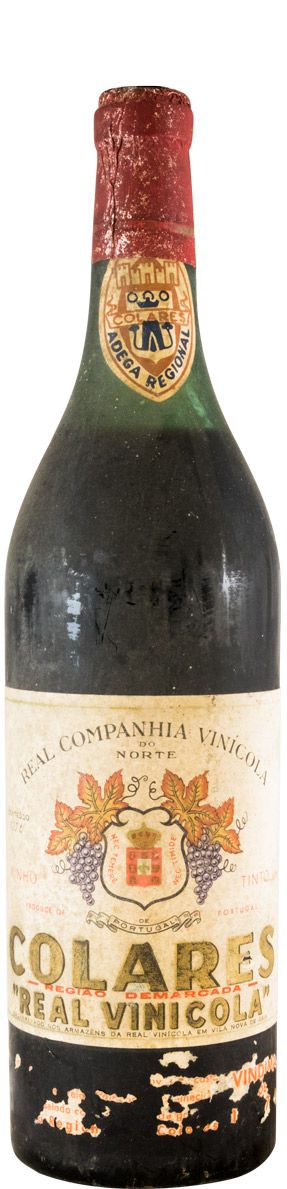 1971 Colares Real Vinícola tinto (rótulo danificado e ano ilegível)