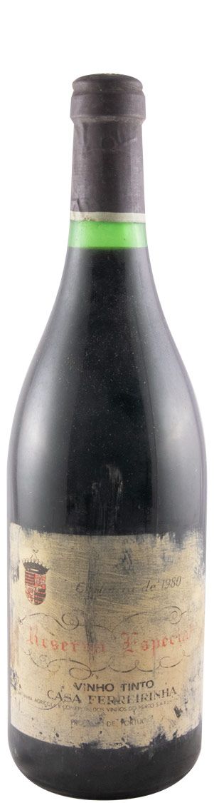 1980 Casa Ferreirinha Reserva Especial tinto (rótulo danificado)