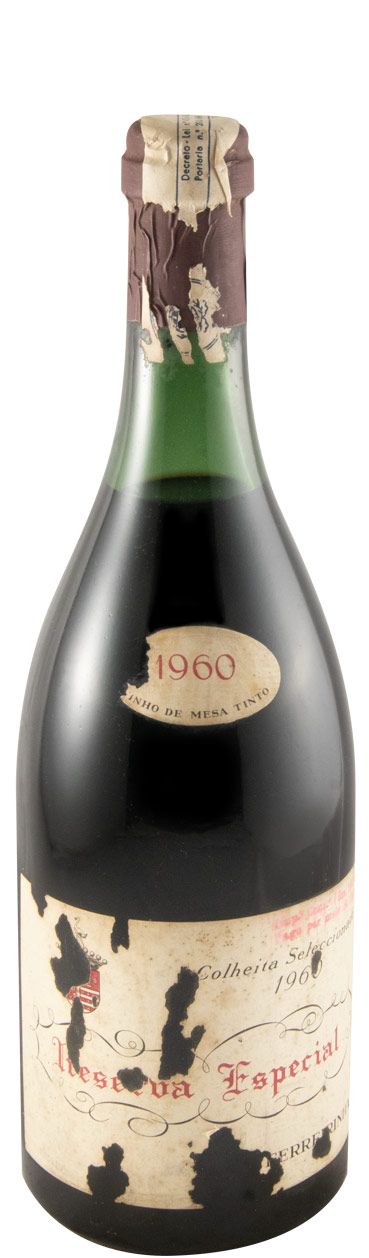 1960 Casa Ferreirinha Reserva Especial tinto (rótulo danificado)