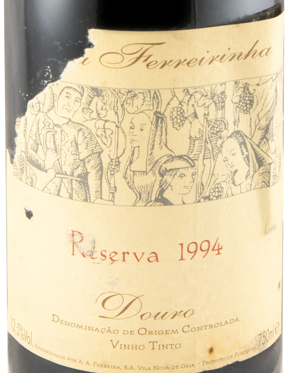 1994 Casa Ferreirinha Reserva tinto (rótulo danificado)