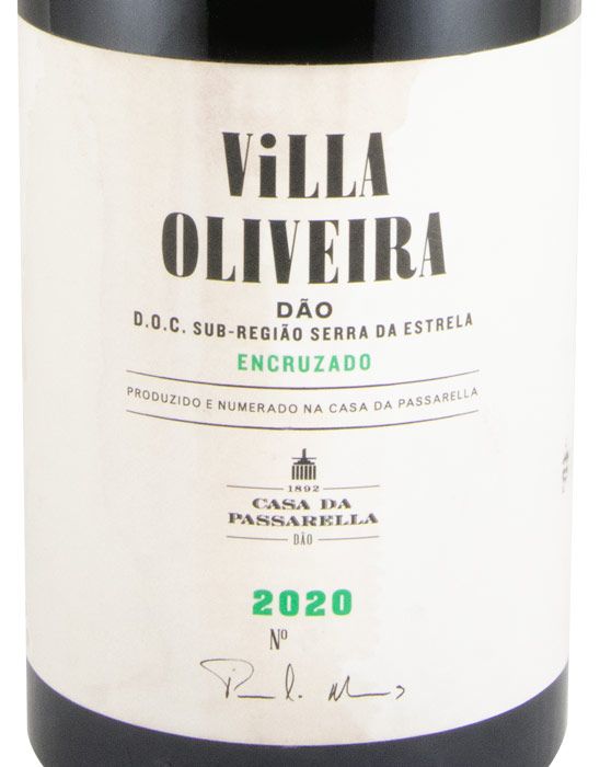 2020 Casa da Passarella Villa Oliveira Encruzado branco (rótulo danificado)