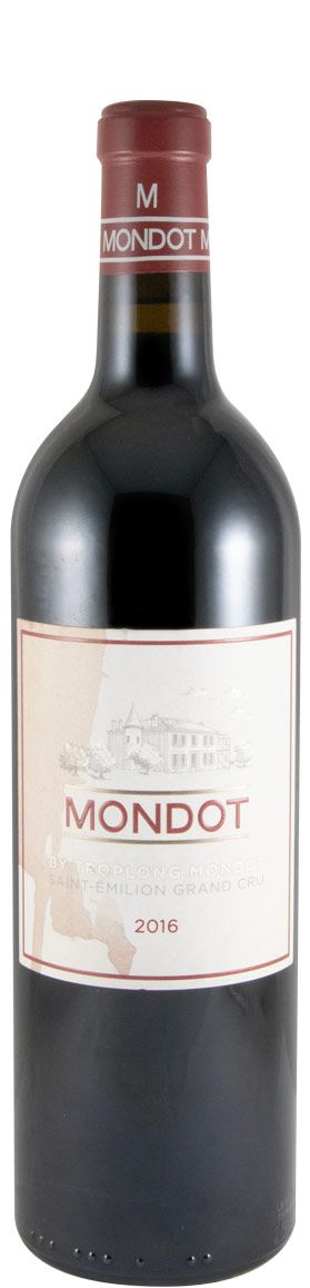 2016 Mondot Saint-Émilion tinto (rótulo danificado)