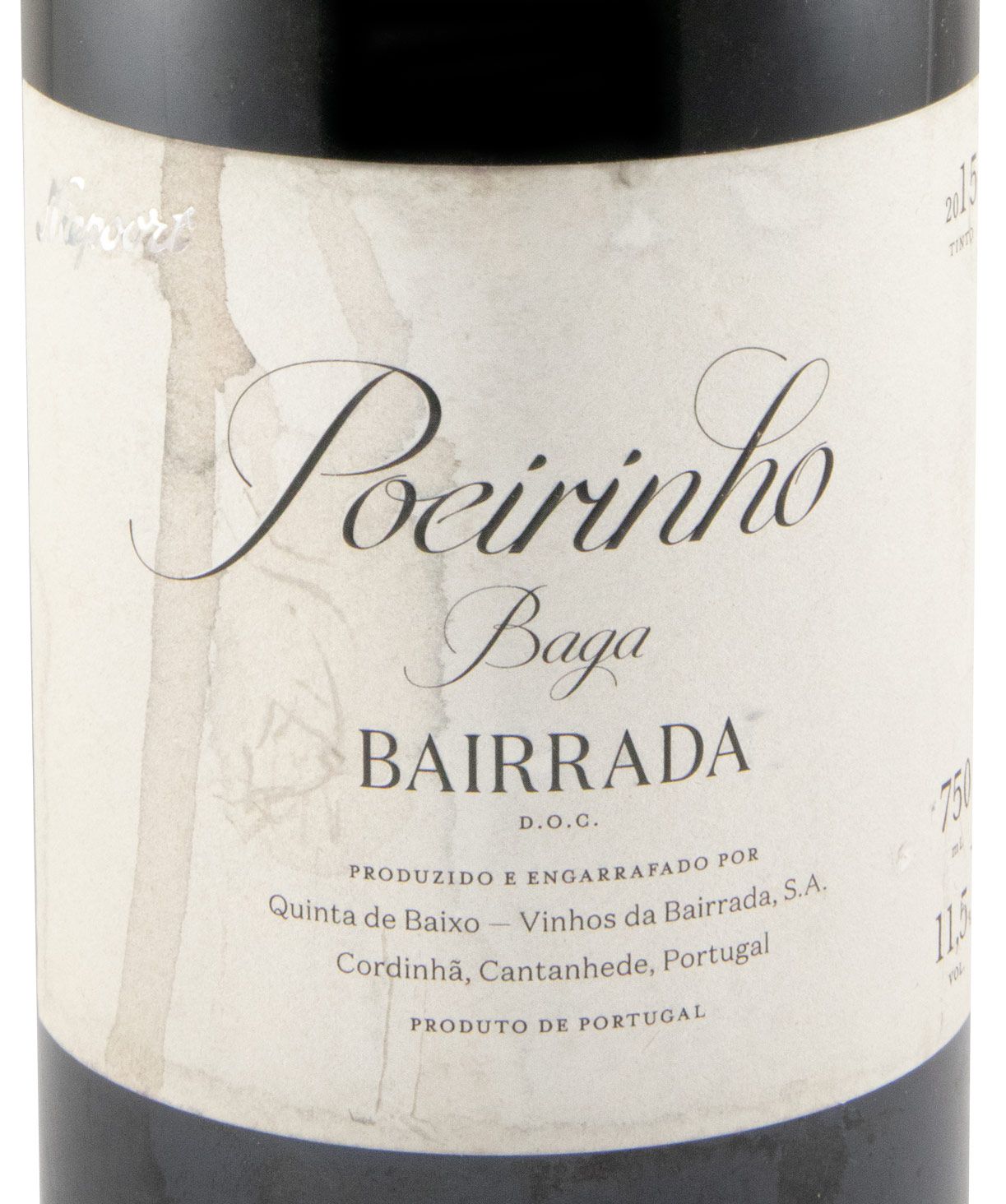 2015 Niepoort Quinta de Baixo Poeirinho Baga red (damaged label)