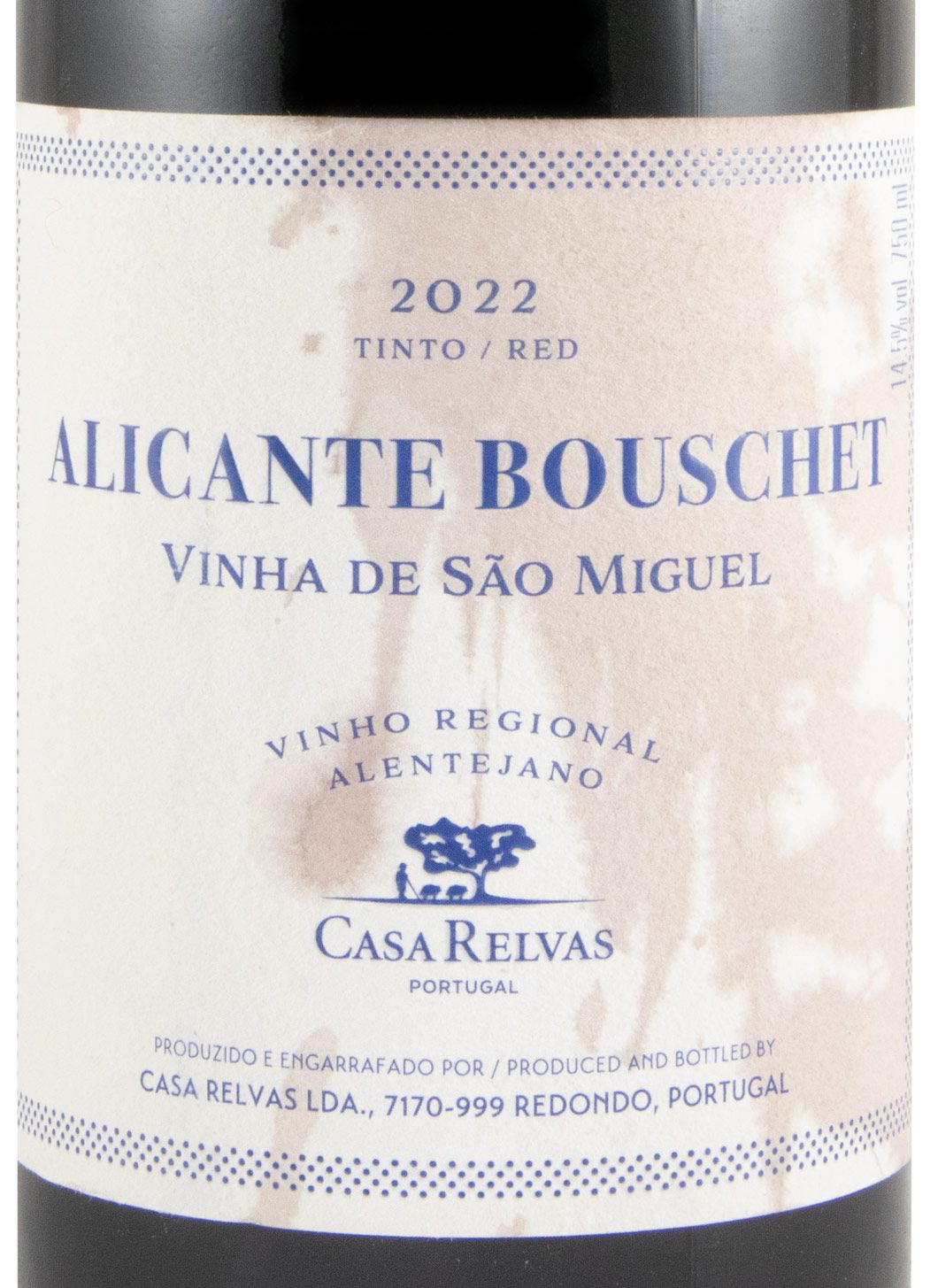 2022 Casa Relvas Alicante Bouschet red (damaged label)