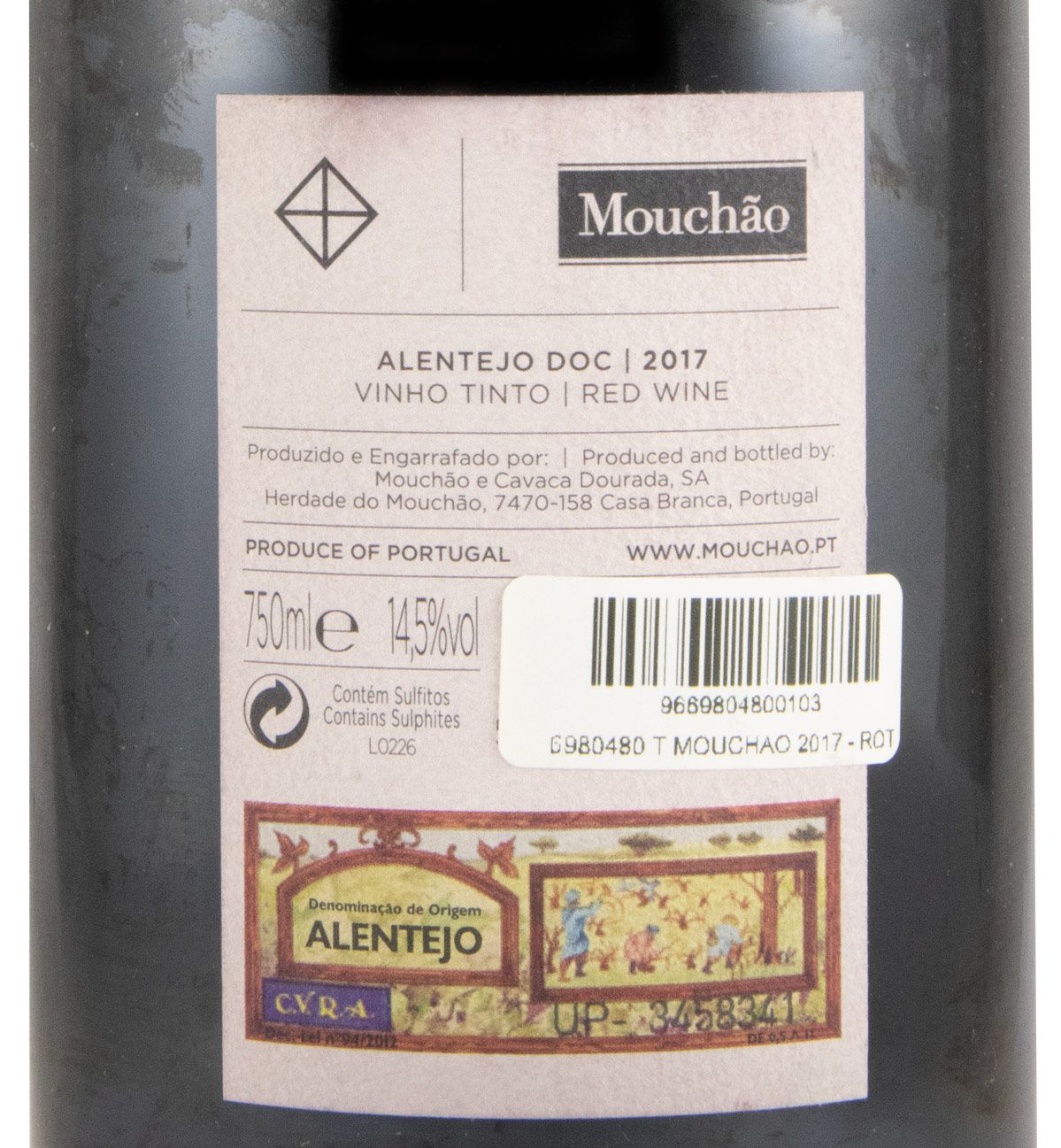 2017 Mouchão red (damaged label)