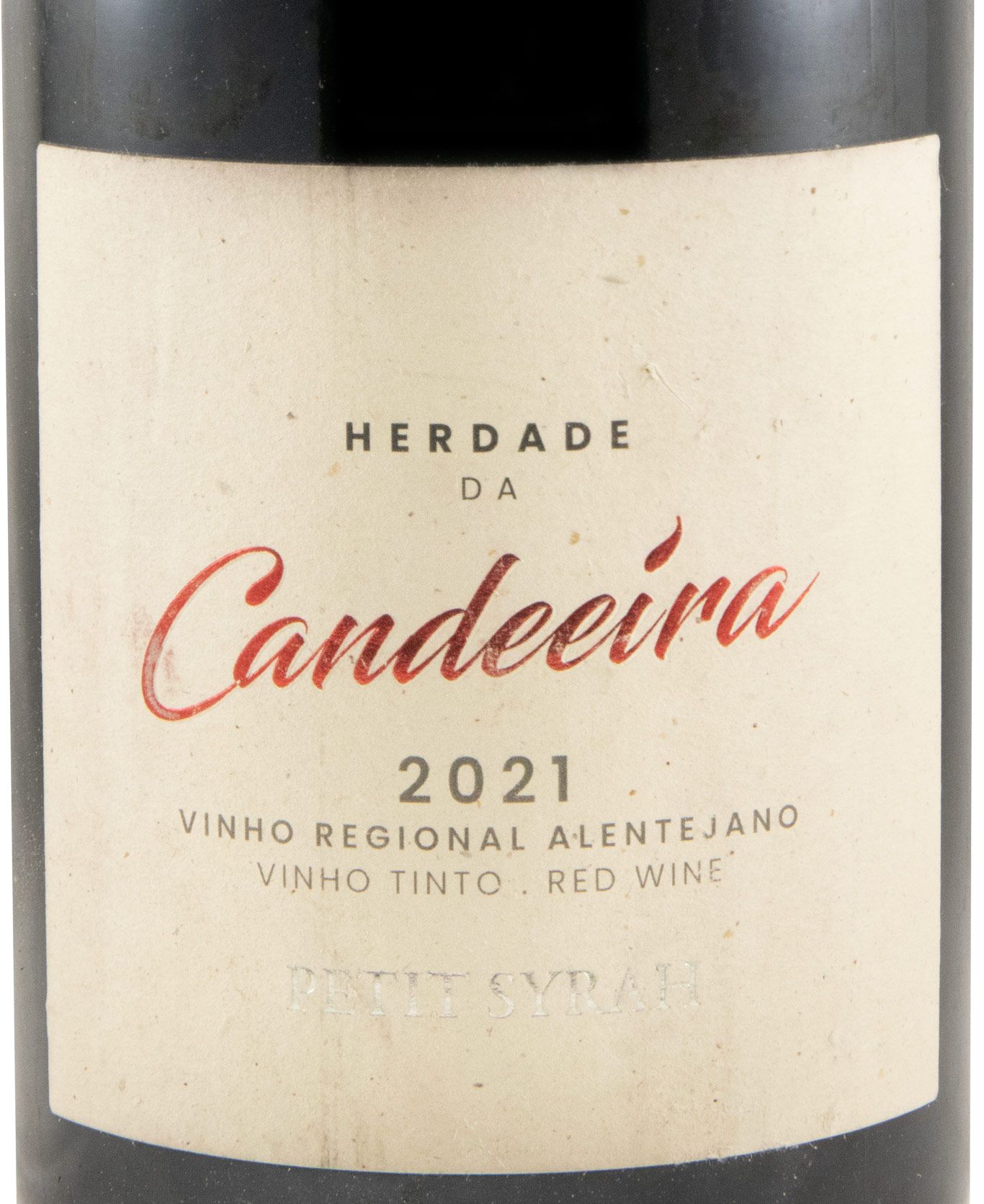 2021 Herdade da Candeeira Petit Syrah red (damaged label)