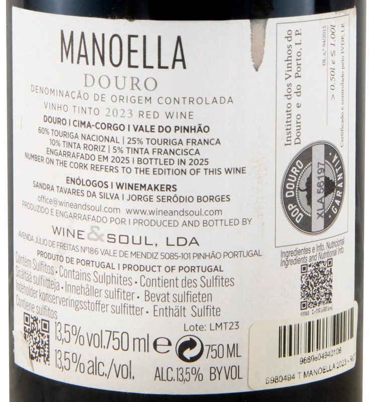 2023 Manoella red (damaged label)