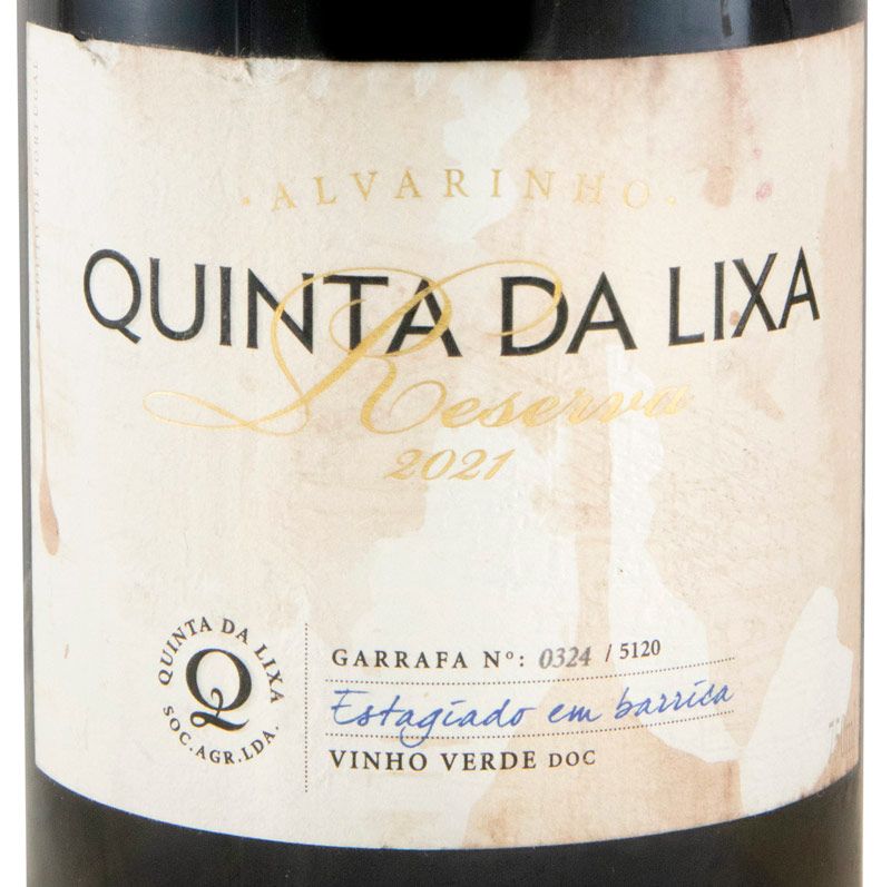 2021 Quinta da Lixa Alvarinho Reserva branco (rótulo danificado)