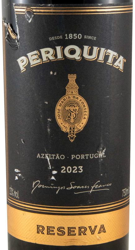 2023 José Maria da Fonseca Periquita Reserva red (damaged label)