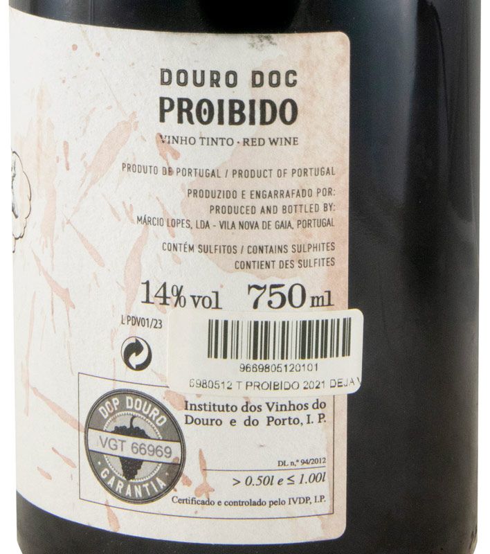 2021 Proibido Déjà Vu red (damaged label)
