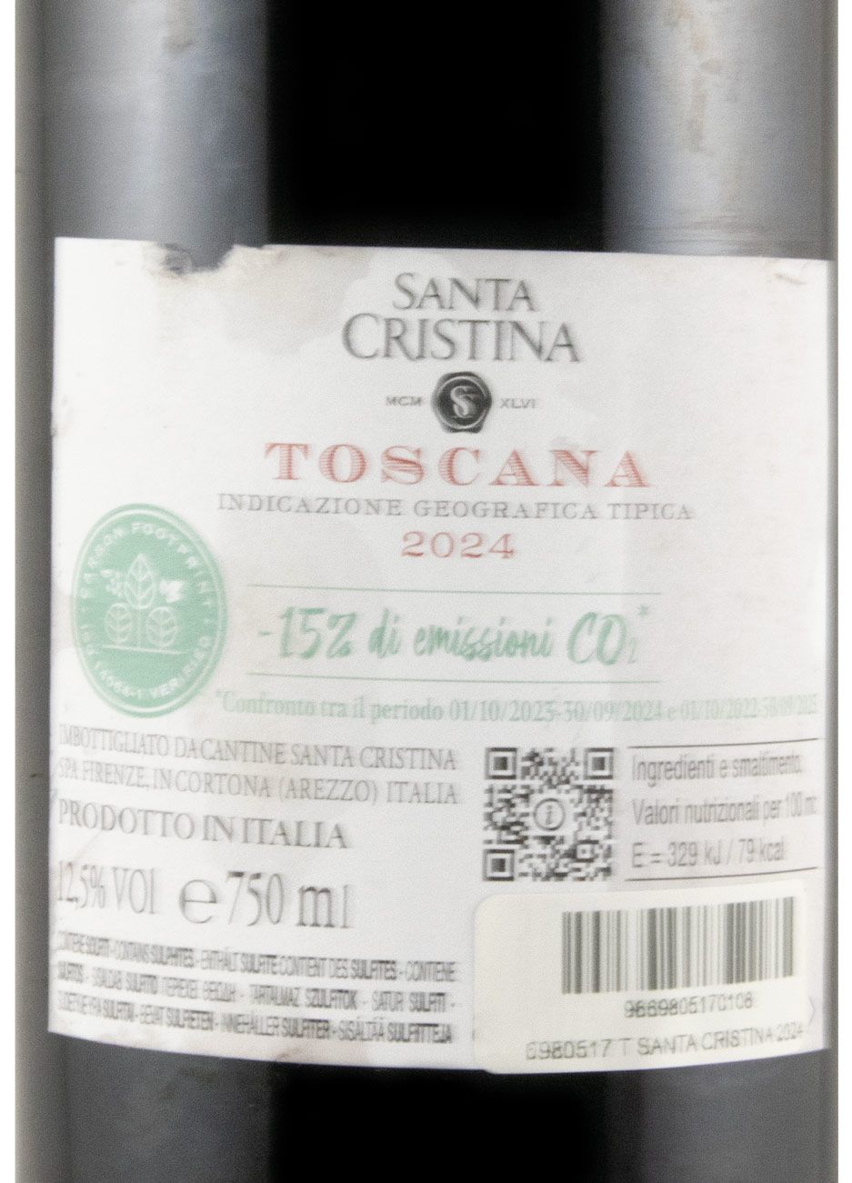 2024 Santa Cristina red (damaged label)