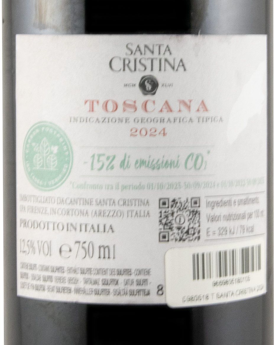 2024 Santa Cristina tinto (rótulo danificado)