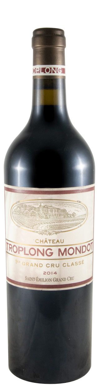 2014 Château Troplong Mondot Saint-Émilion tinto (rótulo danificado)