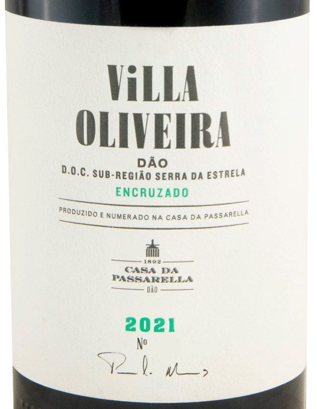2021 Casa da Passarella Villa Oliveira Encruzado branco (rótulo danificado)