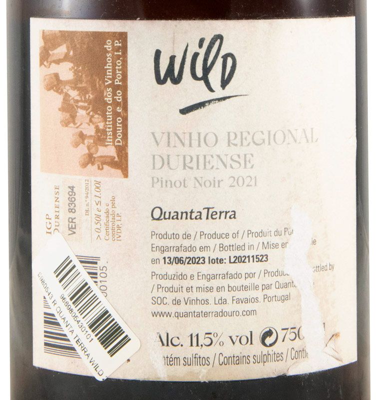 2021 Quanta Terra Wild Pinot Noir rosé (rótulo danificado)