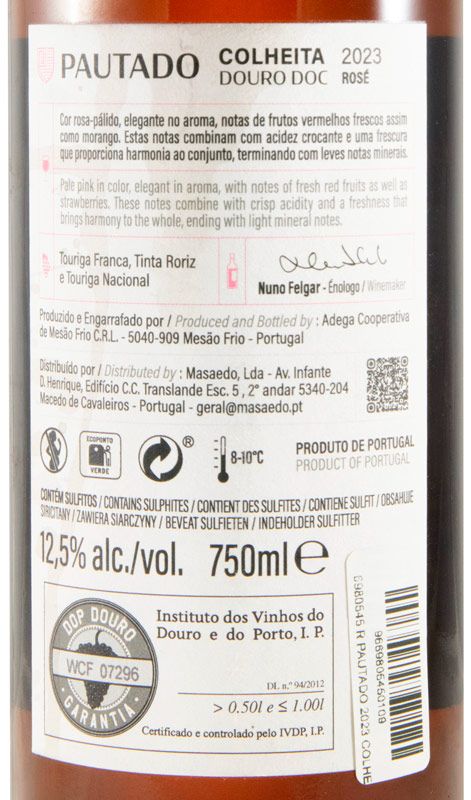 2023 Pautado Colheita rosé (rótulo danificado)