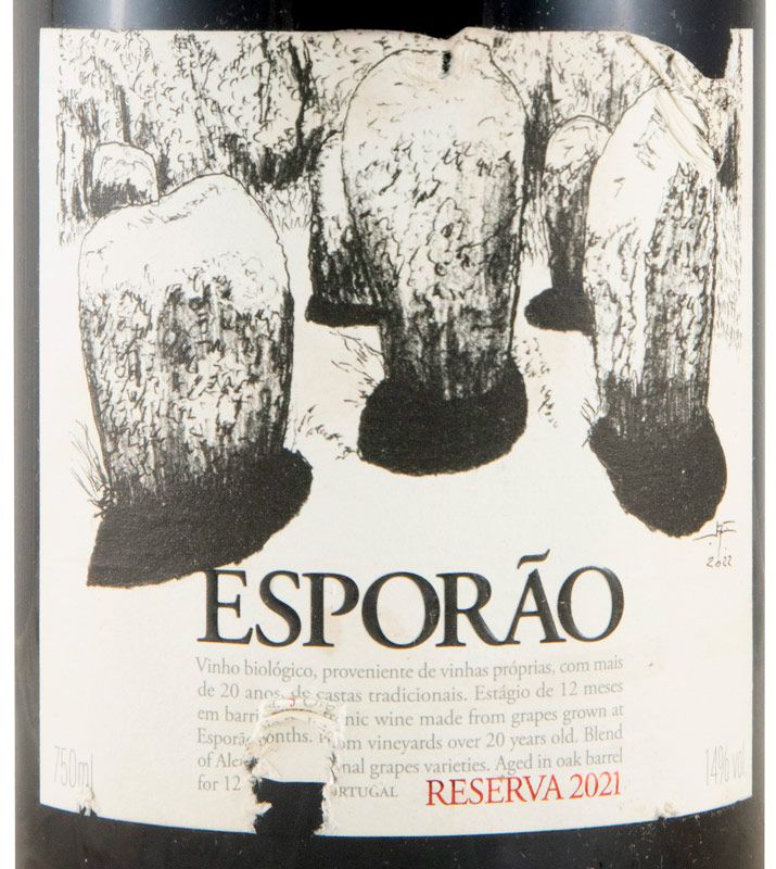 2021 Esporão Reserva tinto (rótulo danificado)