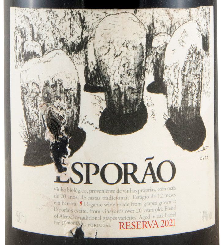 2021 Esporão Reserva tinto (rótulo danificado)