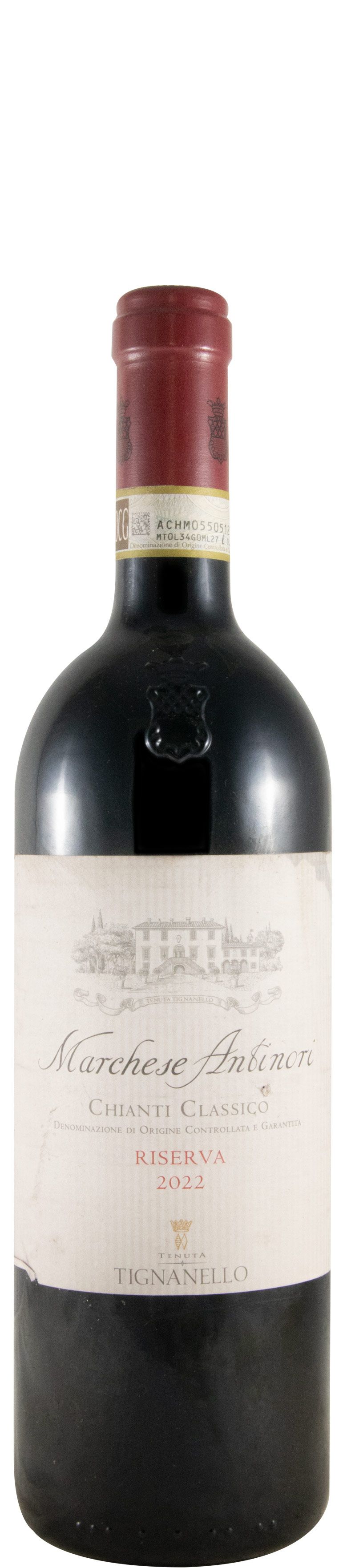 2022 Marchese Antinori Chianti Classico Riserva tinto (rótulo danificado)