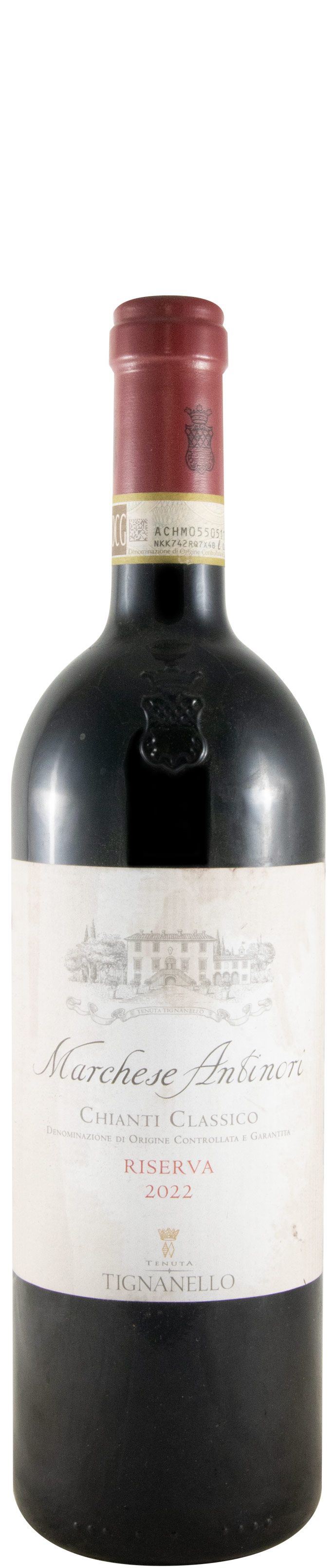 2022 Marchese Antinori Chianti Classico Riserva tinto (rótulo danificado)