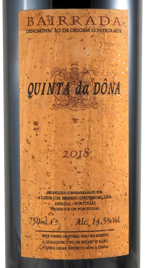 2018 Quinta da Dôna red (damaged label)