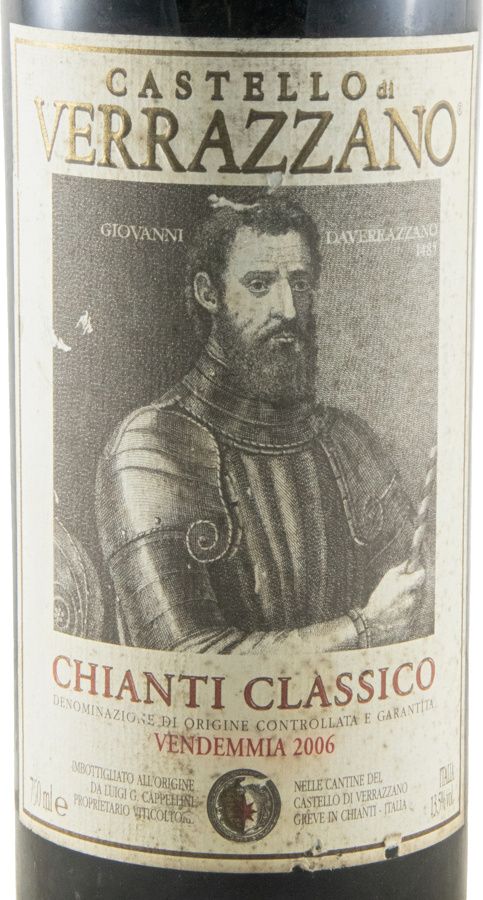 2006 Castello di Verrazanno Chianti Classico tinto (rótulo danificado)