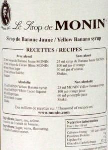Xarope Banane Monin