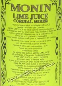 Xarope Lime Juice Monin