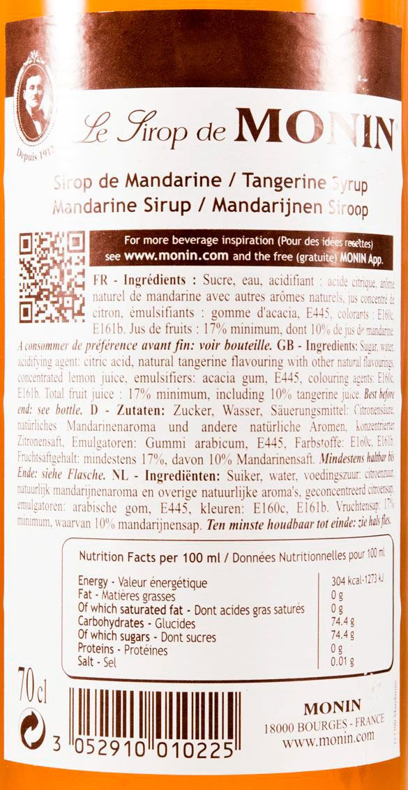 Syrup Mandarine Monin