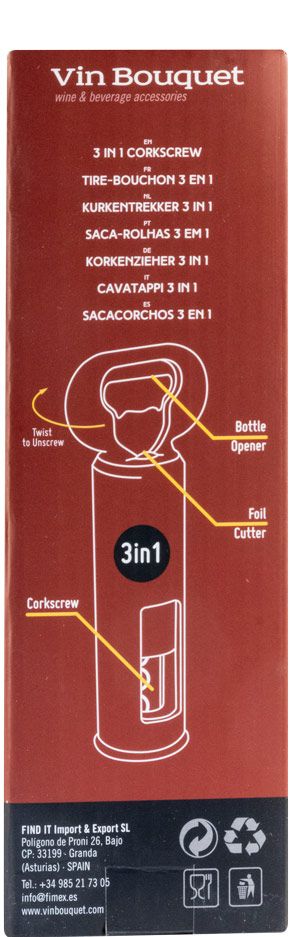 Corkscrew 3 in 1