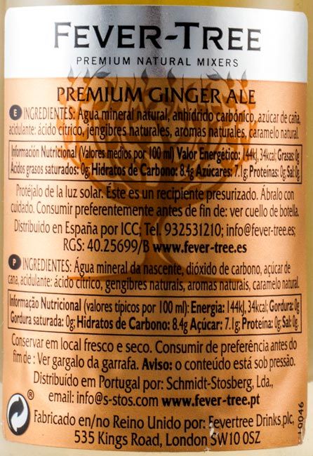 Água Tónica Fever-Tree Ginger Ale 20cl