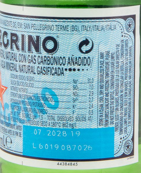 Conjunto Água Gaseificada San Pellegrino 6x25cl