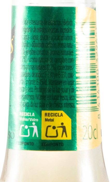 Tonic Water Schweppes Ginger Ale 20cl